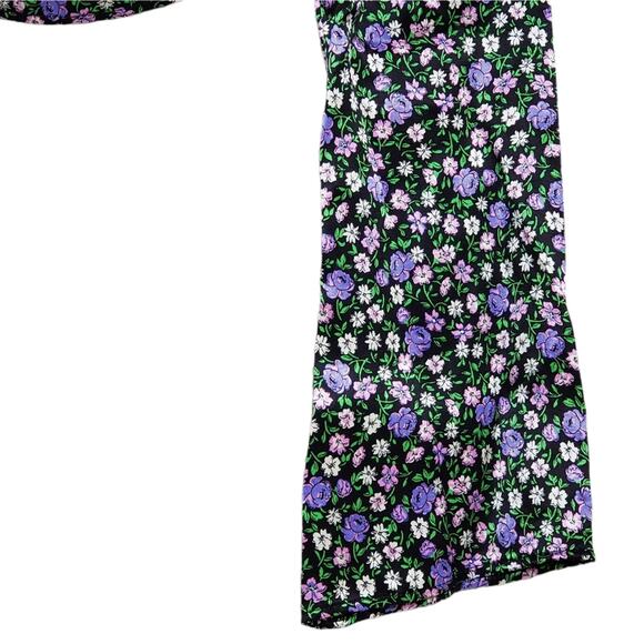 TOPSHOP Floral Print Puff Sleeve Crop Top NEW - Picture 7 of 10